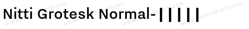 Nitti Grotesk Normal字体转换